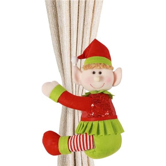 Elf Tree Topper Christmas Decorations, Funny Xmas Plush Stuffed Elf, 9 x 12 Inch - Picture 3 of 6